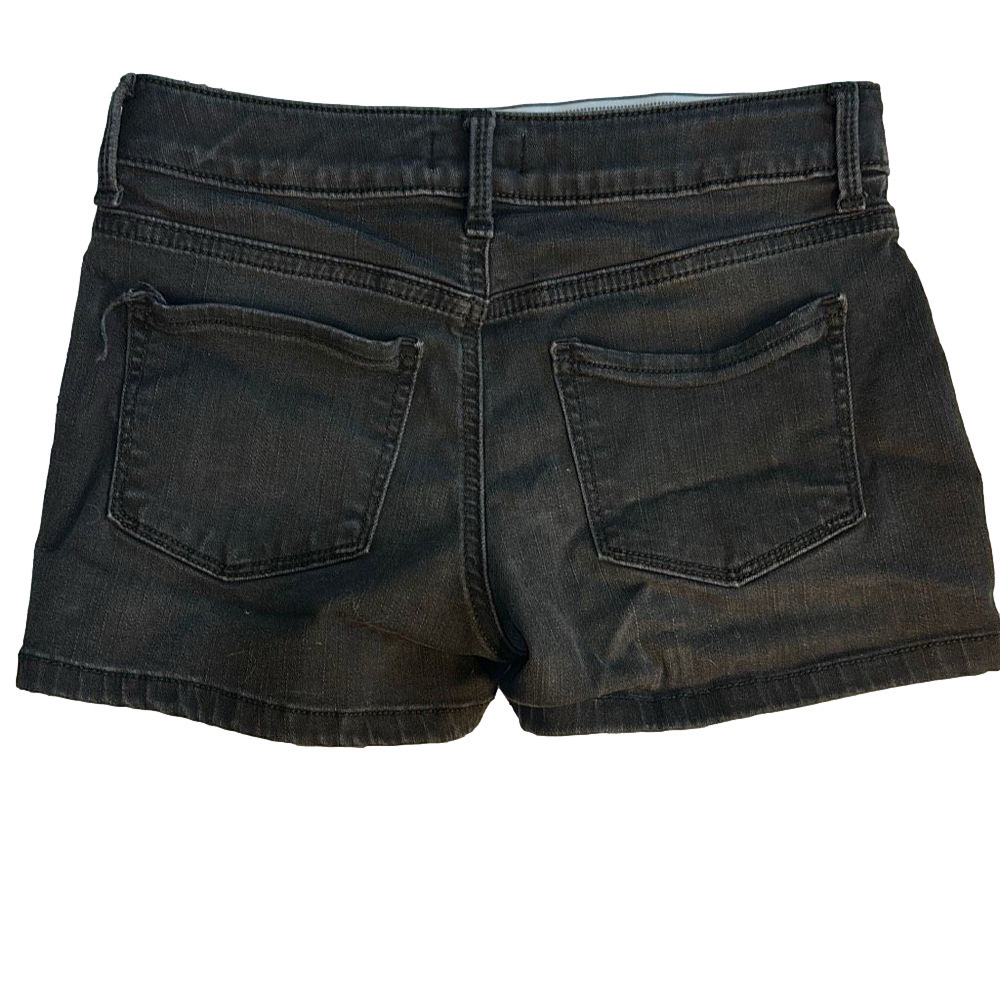 SO Black Denim Shorts Waist: 26 inches. Snap Closure. No Zipper needed.